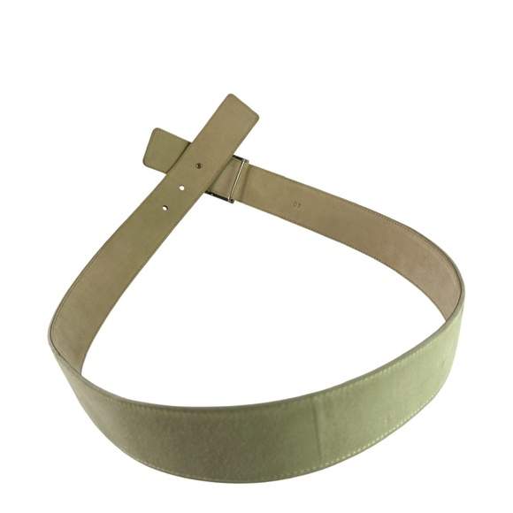 Vintage Genuine MONDI Ivory Suede Belt Women size 30 Made In Italy main image 11